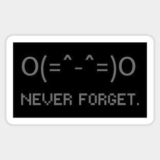 NEVER FORGET 90s RETRO VINTAGE MOBILE CELLPHONE TEXT MESSAGE Sticker